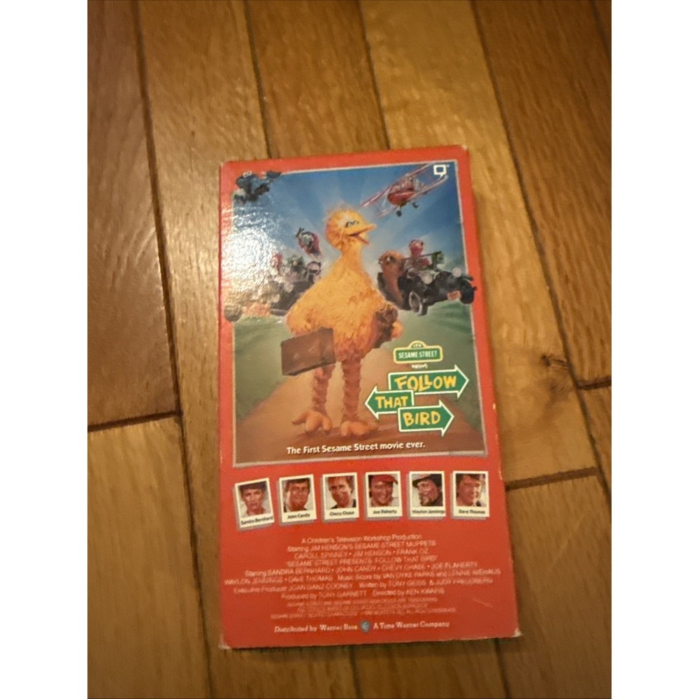 Sesame Street: Follow That Bird (VHS 1985) Jim Henson Big Bird Snuffy Elmo Oscar